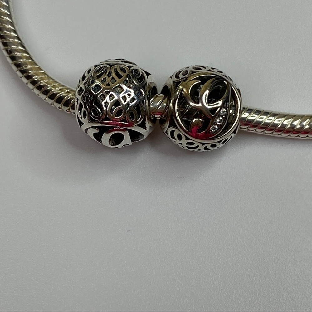 Sterling Silver Vintage Letter G Charm